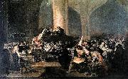 Francisco de Goya Tribunal de la Inquisicion o Auto de fe de la Inquisicion painting